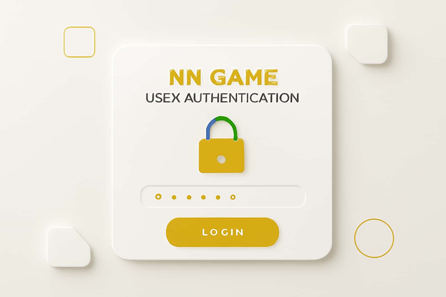 NN Game User Authentication Interface