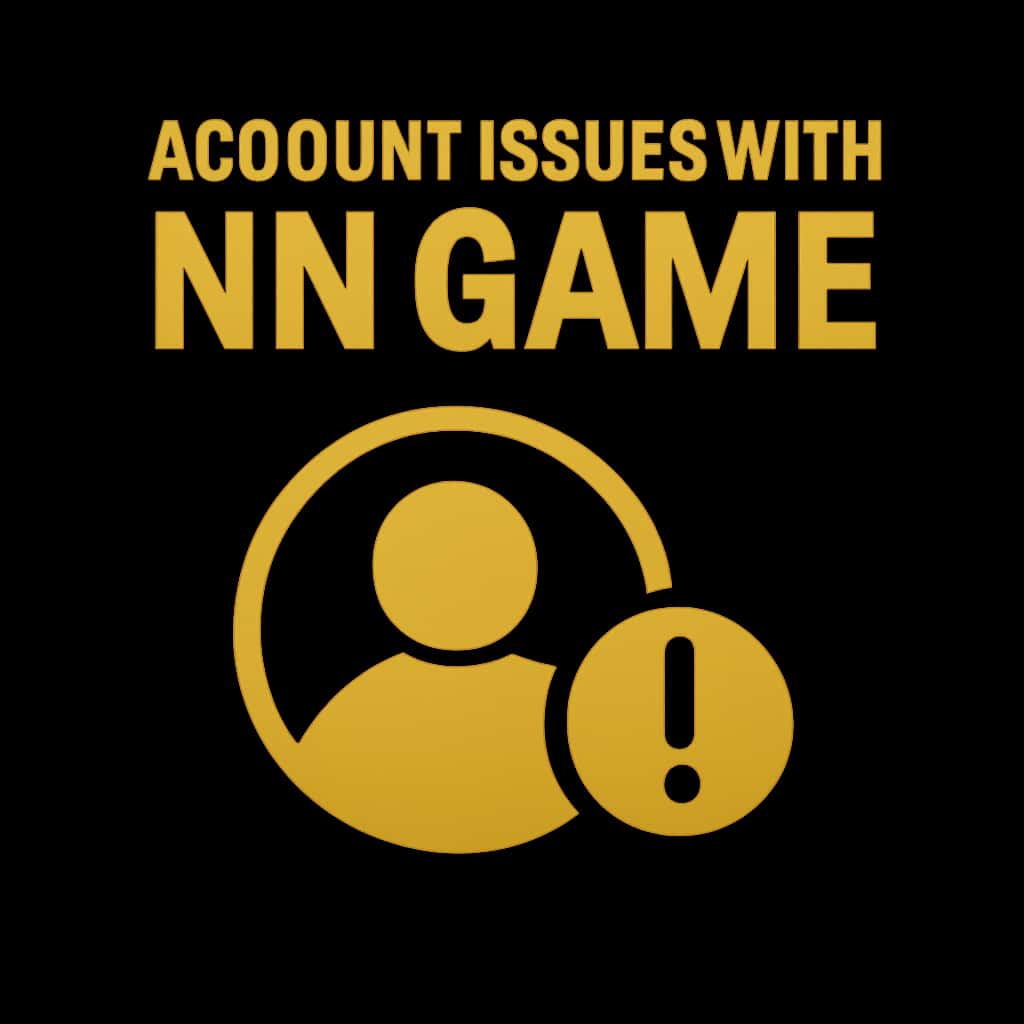 Icon representing account issues with NN Game, designed for informational purposes.