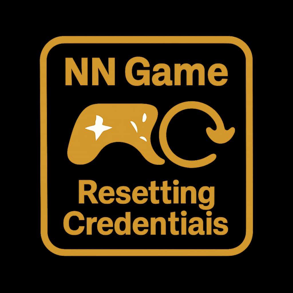 An icon representing the process of resetting NN Game credentials.